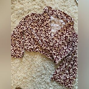 Zara wide sleeve top